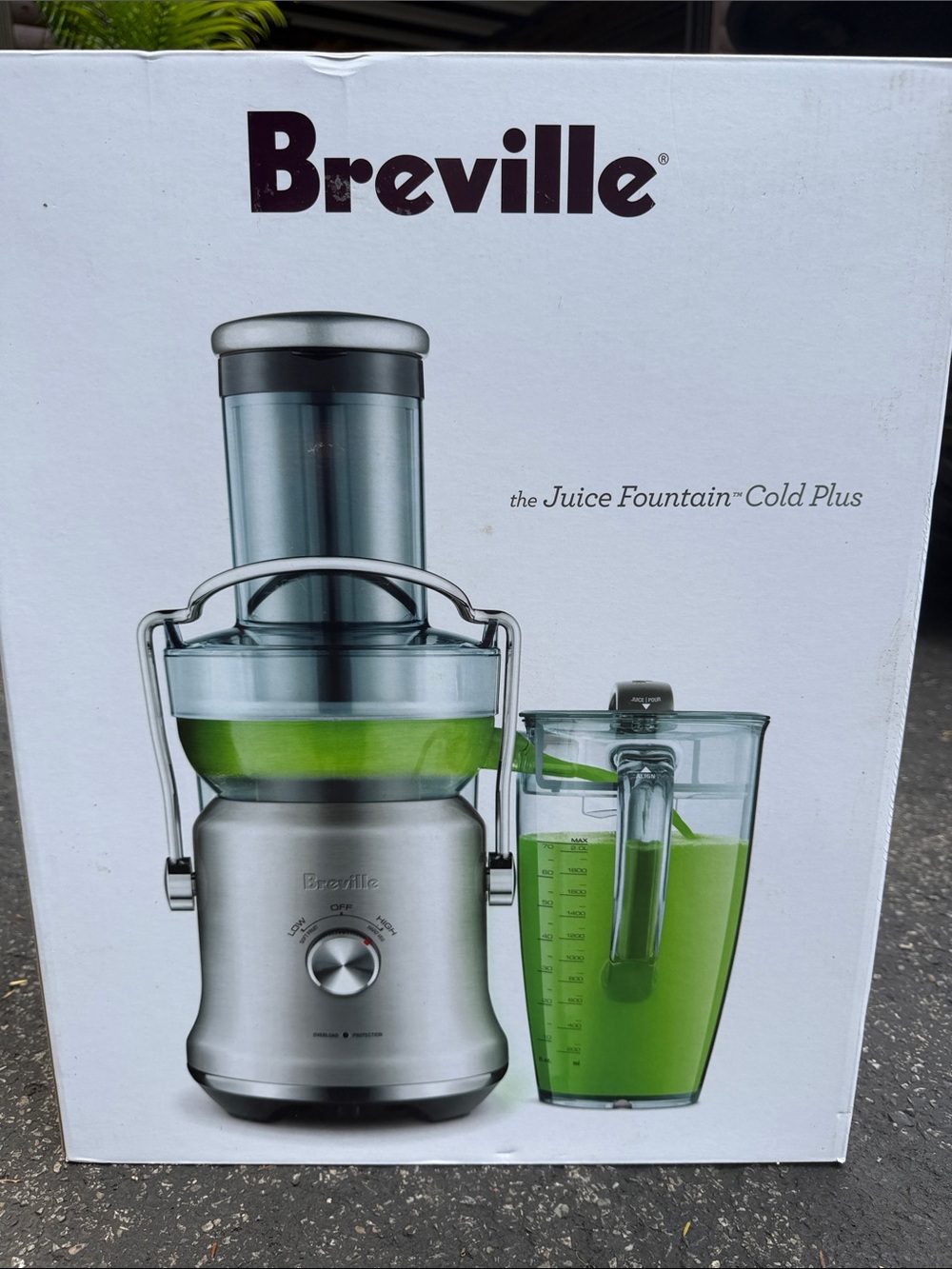 New Breville the Juice Fountain Cold Plus BJE530BSS1BUS1 1000W Juicer - Silver